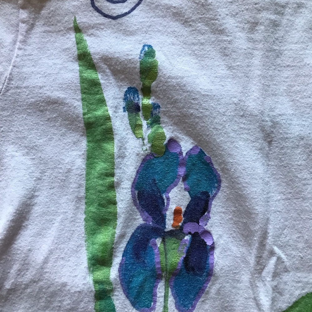 Hand Painted Iris Tee - Picture 4 of 8
